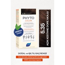 Phytocolor 5.35 Açık Kestane Dore Akaju Amonyaksız Kalıcı Bitkisel Saç Boyası