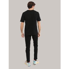 Jack & Jones Erkek Göğüs Logo Baskılı Tişört - Grow