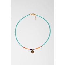 Lila Rosa Hayat Ağacı Figürlü Otantik Kolye