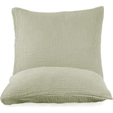 Destiny Hometex 4 Katlı Multi Müslin Naturel %100 Pamuklu 2 Adet Yastık Kılıfı 50X70CM
