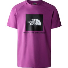 The North Face M Raglan Redbox Tee Erkek Günlük Tişört NF0A3BQOLV11 Mor