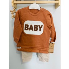 Asya Anne Bebek Baby Yazı Desenlı Alt Üst Takım