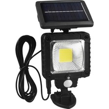 Gaman Güneş Enerjili Cob LED Solar Panel Güneş Enerjili 3 Mod Harekete Duyarlı Duvar Lambası 3.5 Mt Kablo