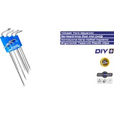 Fixio FX5008 8 Parça Uzun Torx Allen Takımı/seti