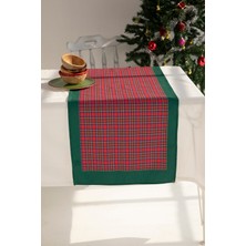 Ays Home Yılbaşı Pötikare Yeşil Kırmızı Runner