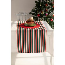 Ays Home Yeşil Kırmızı Beyaz Çizgili Runner