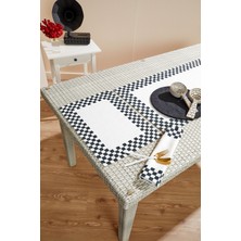 Ays Home Dama Desen Runner 4'lü Amerikan Servis Set