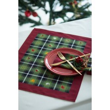 Ays Home Ayshome 2'li Yeşil Kareli Oduncu Desen Yılbaşı Amerikan Servis