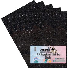 Artlantis Yapışkanlı Simli Eva A4 20X30 5 Adet 1 Paket Hobi Okul Öncesi Kreş Anasınıfı Eva Yapışkanlı Simli 20*30