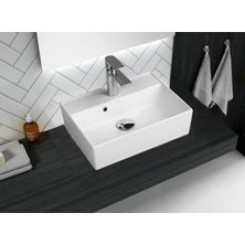 Quarter Bath Cross Line Tezgah Üstü Lavabo 55X45