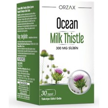 Orzax Ocean Milk Thistle Silibin İçeren Kapsül Takviye Edici Gıda