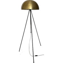 Rsylight Retro Metal Dekoratif Siyah Eskitme Kaplama 3 Ayaklı Köşe Lambası Lambader