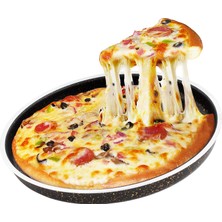 Dora Granitta 26 cm Pizza ve Künefe Tepsi, Siyah Altın