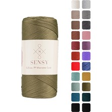 Sensy Premium 1,5 mm 100 gr Polyester Makrome Ipi 150 M Supla Ip ve Çanta Ipliği Makrame Ip