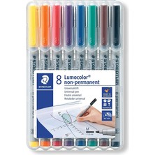 Scrikss 317 Wp8 Lumocolor Permanent Markör " M" 8'li Set 1.0 mm Uç