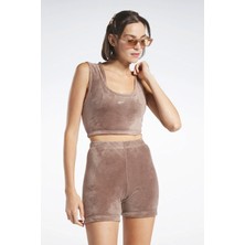 Reebok cl Wde Plush Tank Kahverengi Kadın Atlet