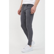 Modamesto Erkek Füme Skinny Fit Jean Pantolon