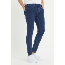 Modamesto Erkek Lacivert Skinny Fit Jean Pantolon