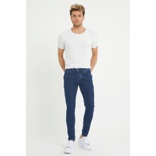 Modamesto Erkek Lacivert Skinny Fit Jean Pantolon