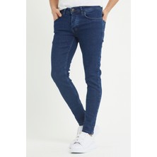 Modamesto Erkek Lacivert Skinny Fit Jean Pantolon