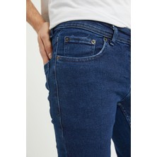 Modamesto Erkek Lacivert Skinny Fit Jean Pantolon