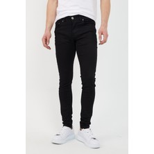 Modamesto Erkek Siyah Skinny Fit Jean Pantolon