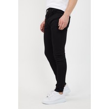 Modamesto Erkek Siyah Skinny Fit Jean Pantolon