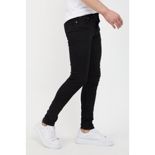 Modamesto Erkek Siyah Skinny Fit Jean Pantolon