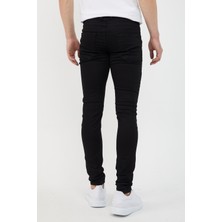 Modamesto Erkek Siyah Skinny Fit Jean Pantolon