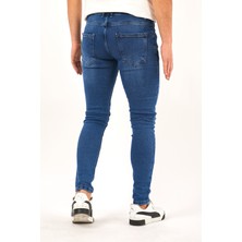 Modamesto Erkek Mavi Skinny Fit Jean Pantolon