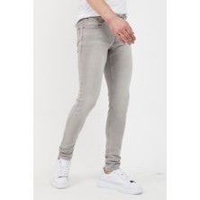 Modamesto Erkek Gri Skinny Fit Jean Pantolon