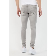 Modamesto Erkek Gri Skinny Fit Jean Pantolon