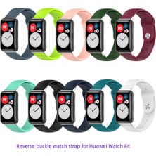 Nezih Case Huawei Watch Fit 2 Uyumlu A+ Kalite Klasik/spor Jel Silikon Kordon