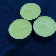 Pars Mum Tealight Mum-Buhurdanlık Maxi Boy Soya Parafinli Narenciye Kokulu Sarı 10 Adet