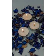 Pars Mum Tealight Mum-Buhurdanlık Maxi Boy Soya Parafinli 10 Adet Beyaz, Dekoratif Orta Boy Tealight Mum