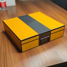 Falconetti Sarı Karbon Fiber Humidor Puro Kutusu RC60