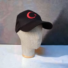 Salar Ticaret Salarticaret Siyah Ay Yıldızlı Şapka Standart Beden