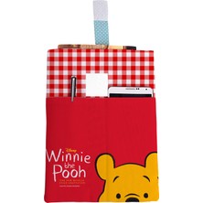 Hrs Winnie The Pooh Desenli Yıkanabilir Cepli Kitap Kılıfı 20 x 25 cm Çok Amaçlı Çanta Book Cover