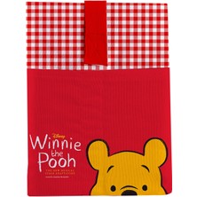 Hrs Winnie The Pooh Desenli Yıkanabilir Cepli Kitap Kılıfı 20 x 25 cm Çok Amaçlı Çanta Book Cover