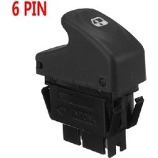 Sagemfrans Cam Anahtarı 6 Fiş Siyah Clio Kangoo Megane 7700838101 500104