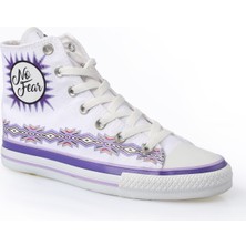 No Fear Beyaz - Mor Kadın Lifestyle Ayakkabı NFR-107210