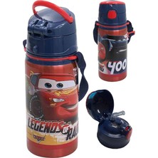Disney Cars Erkek Çocuk Arabalar Çelik Matara 500ML 1 Adet Cars Şimşek Mcqueen Çelik Suluk 1 Adet Lisanslı Okul Matarası
