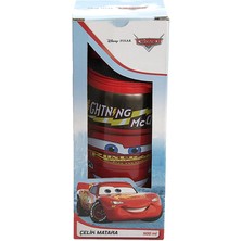 Disney Cars Erkek Çocuk Arabalar Çelik Matara 500ML 1 Adet Cars Şimşek Mcqueen Çelik Suluk 1 Adet Lisanslı Okul Matarası