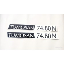 Tümosan Klasik 74.80 N Yan Yazı Tanıtım Etiketi (1996-2000 Model) Sağ-Sol Takım