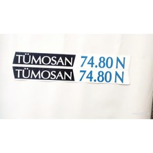 Tümosan Klasik 74.80 N Yan Yazı Tanıtım Etiketi (2001-2009 Model) Sağ-Sol Takım