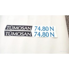 Tümosan Klasik 74.80 N Yan Yazı Tanıtım Etiketi (2001-2009 Model) Sağ-Sol Takım