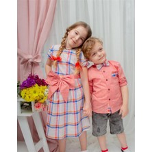 Cillop Butik Erkek Çocuk Kot Kaprili Papyonlu Gömlekli Alt Üst Takım