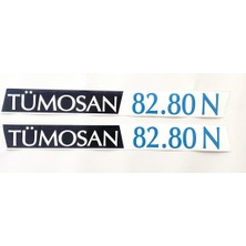 Tümosan Klasik 82.80 N Yan Yazı Tanıtım Etiketi (2001-2009 Model) Sağ-Sol Takım
