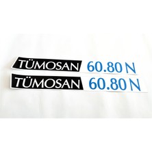 Tümosan Klasik 60.80 N Yan Yazı Tanıtım Etiketi (2001-2009 Model) Sağ-Sol Takım