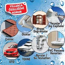 Vodaseal Leak Fix Su Geçirmez Sızdırmaz Sızıntı Önleyici Kauçuk Kaplama Izolayson Beyaz Sprey 200 Ml